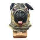 Máscara de cosplay de látex com capuz de cachorro para festa de Shar Pei