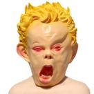 Máscara de cosplay Funny Crying Face Doll Latex para crianças