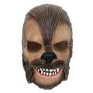 Máscara de cosplay Halloween Chewbacca com boca móvel