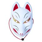 Máscara de cosplay Japanese Fox PVC para apresentações de anime e palco