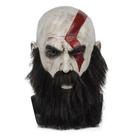 Máscara de cosplay Kratos Gods Of War em látex de Halloween 34x24cm