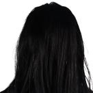 Máscara de cosplay Máscara facial Halloween Ghost, cabelo comprido, triste