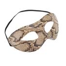 Máscara de cosplay Máscara meia face com estampa de cobra em PVC com estampa de cobra