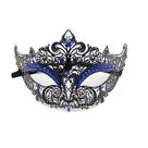 Máscara de cosplay para festa de metal com strass Princess Half Face