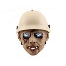 Máscara de cosplay para zumbis, fantasia de Halloween, plástico, sobrecabeça