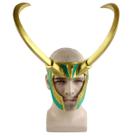 Máscara de cosplay, resina Loki, PVC, adereços de fantasia para rosto inteiro