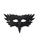 Máscara de couro PU Black Eagle para Halloween, cosplay Máscara de couro PU Black Eagle para Halloween, cosplay