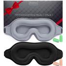 Máscara de dormir BeeVines 3D Contoured para extensões de cílios, pacote com 2