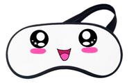 Mascara De Dormir Branco Kawaii Olhos