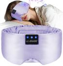 Máscara de dormir LC-Dolida Bluetooth 5.4 Soft Silk Light Purple