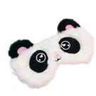 Máscara de dormir Máscara de olhos de pelúcia Cute Panda com orelhas e coração Máscara de dormir Máscara de olhos de pelúcia Cute Panda com orelhas e coração
