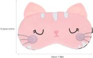 Máscara De Dormir Tapa Olhos Descanso Bolsa Gel Gato