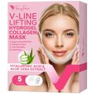 Máscara de elevação V Line FairyFace com aloe vera e algas marinhas, 5 unidades