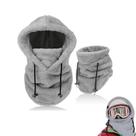 Máscara de esqui BOVVSKY Sherpa Hood Windproof Plush Grey Máscara de esqui BOVVSKY Sherpa Hood Windproof Plush Grey