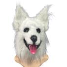 Máscara de fantasia White Wolf Dog Head para Halloween e Cosplay Máscara de fantasia White Wolf Dog Head para Halloween e Cosplay