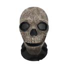 Máscara De Fantasma De Halloween Impressa Em 3D, Acessório De Festa De Cosplay De Horror Com Rede