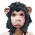 Máscara de festa, látex, chapelaria para animais, macaco, fantasia de cosplay