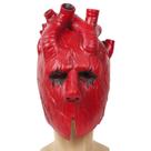 Máscara de Halloween Alien Beast Demon Heart Latex Cosplay