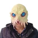 Máscara de Halloween, capa de cabeça de animal, alienígena, cosplay, látex