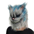 Máscara de Halloween Cheshire Cat Cosplay, chapéu de látex