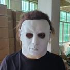 Máscara de Halloween Michael Myers Scary Face com luz LED