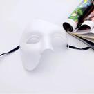 Máscara De Halloween Para Adultos Fantasma Da Ópera Máscara De Meio Rosto Com Um Olho Para Homens Máscara De Halloween Para Adultos Fantasma Da Ópera Máscara De Meio Rosto Com Um Olho Para Homens