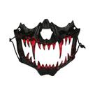 Máscara De Halloween Tigre Feroz, Máscara De Cosplay De Meio Rosto, Máscara De Desempenho Dragão