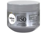 Máscara de hidratação salon line meu liso prata loiro prateado 300g