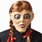 Máscara de látex Annabelles para festa à fantasia de carnaval de Halloween