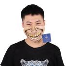Máscara de látex engraçada com dentes de ruibarbo para fantasia de carnaval de Halloween Máscara de látex engraçada com dentes de ruibarbo para fantasia de carnaval de Halloween