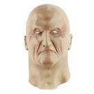 Máscara de látex para homem careca, capa facial completa, fantasia de Halloween