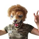 Máscara de leão: chapéu realista para animais de Halloween do Rei Leão Máscara de leão: chapéu realista para animais de Halloween do Rei Leão