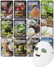 Máscara de Lençol Facial DERMAL Super Food - Pacote com 12 Unidades