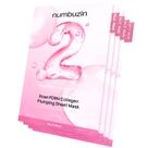 Máscara de lençol numbuzin No.2 Rose PDRN Collagen Plumping x4