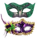 Máscara de Mardi Gras, glitter, lantejoulas, meio rosto, PVC, cosplay Máscara de Mardi Gras, glitter, lantejoulas, meio rosto, PVC, cosplay