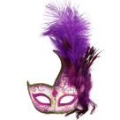 Máscara de Máscara de Halloween Coddsmz com Penas - Fantasia Feminina