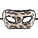 Máscara de máscara de lantejoulas, renda, estampa de leopardo, PVC, meia face Máscara de máscara de lantejoulas, renda, estampa de leopardo, PVC, meia face