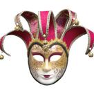 Máscara de mascarada: vinho tinto veneziano para mulheres, festa de Halloween