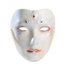 Máscara de máscaras de renda branca elegante para cosplay e festas
