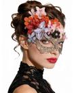 Máscara de máscaras Zinniday Vintage Flower Butterfly Lace
