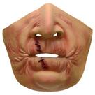 Máscara de meia face, cosplay criativo de resina cicatricial para adultos