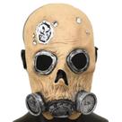 Máscara de meia face de látex Steampunk para o carnaval de Halloween
