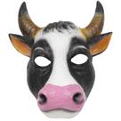 Máscara de meia face de vaca, apresentações de cosplay de Halloween, látex