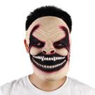 Máscara de meio rosto ensanguentada para Halloween, cosplay e terror