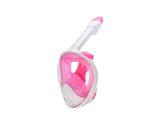 Máscara De Mergulho Facial - Rosa (c/ Suporte Para Câmera)