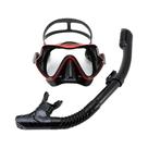 Máscara de Mergulho Profissional para Adultos - Conjunto de Snorkel com Saia de Silicone Antiembaçante