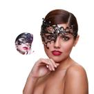 Máscara de Metal Veneziana MYMENU - Com Strass e Brilho