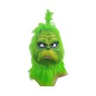 Máscara De Monstro Verde Com Pelos Para Cosplay, Máscara De Halloween, Acessório De Látex Unissex