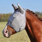 Máscara de mosca Cashel Crusader Standard com orelhas para cavalo cinza