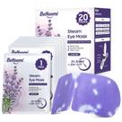 Máscara de olhos a vapor BeHoomi Lavender, descartável aquecida, pacote com 20